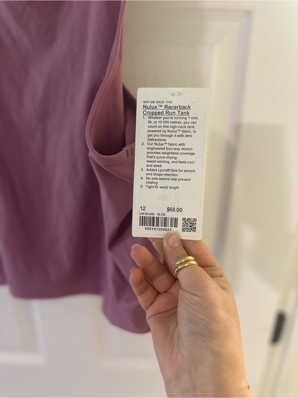 lululemon athletica Dusty Mauve Racerback Tank - Picture 4 of 5